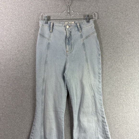 Free people florence jeans womens 26 flare high rise denim pants - Picture 2 of 9